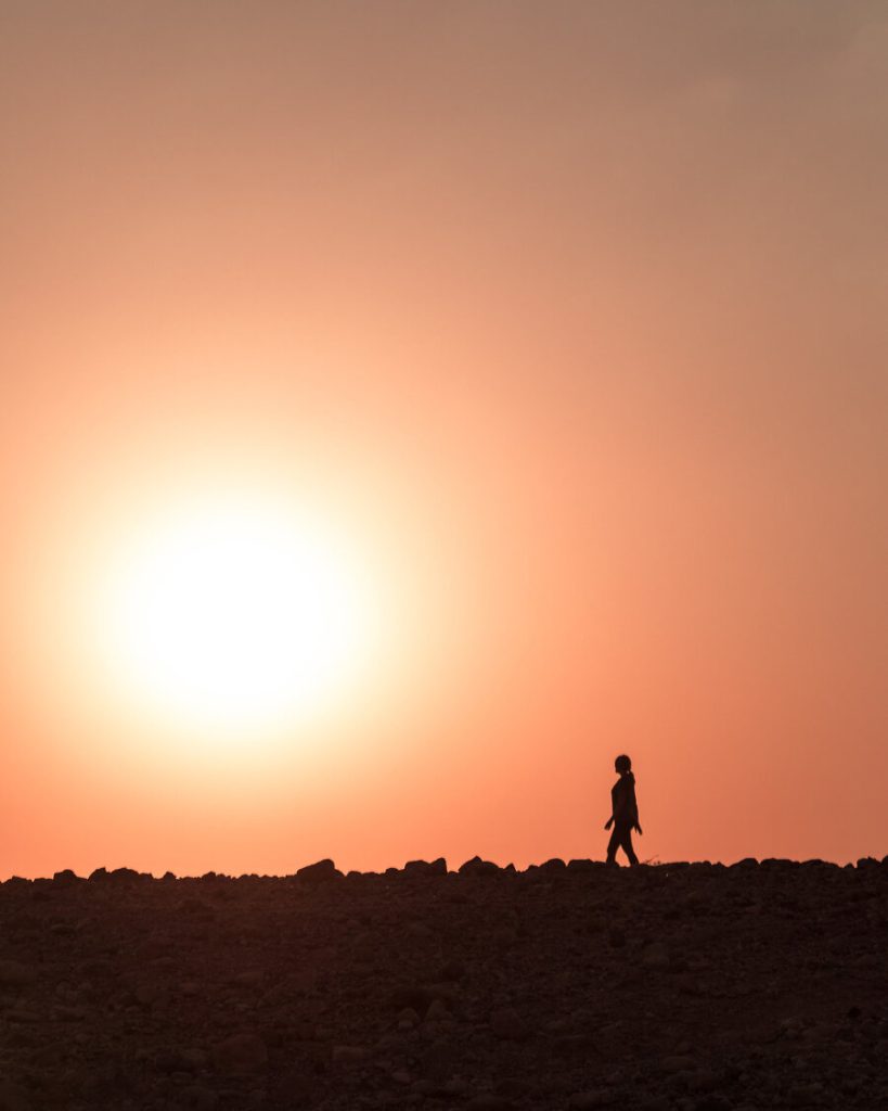 Atardecer en Feynan Eco-Lodge