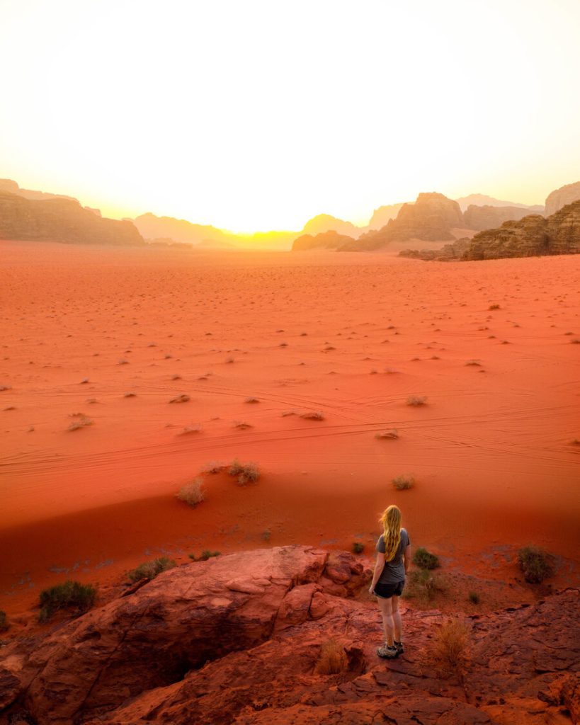 Atardecer en Wadi Rum