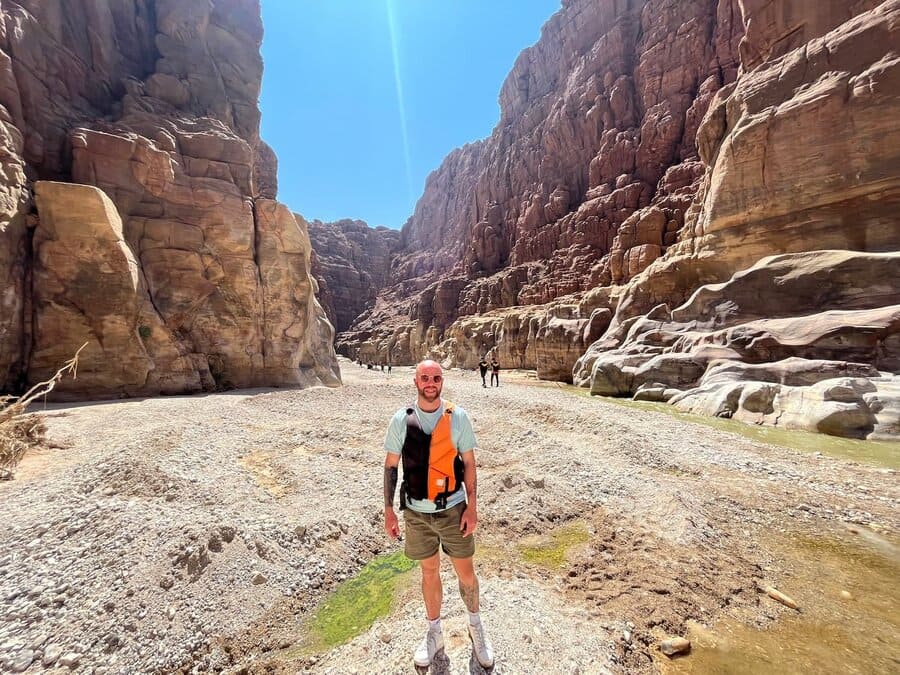 El Sendero del Cañón wadi mujib jordania