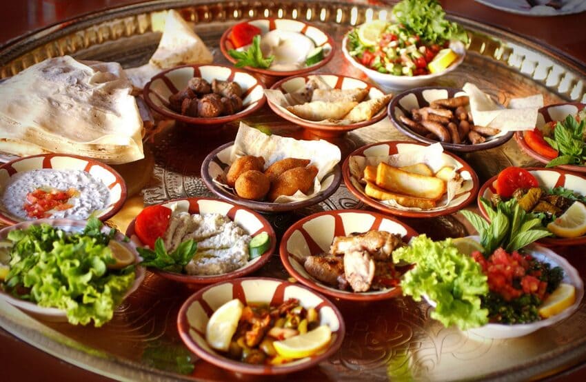 Mezze comida tipica jordania