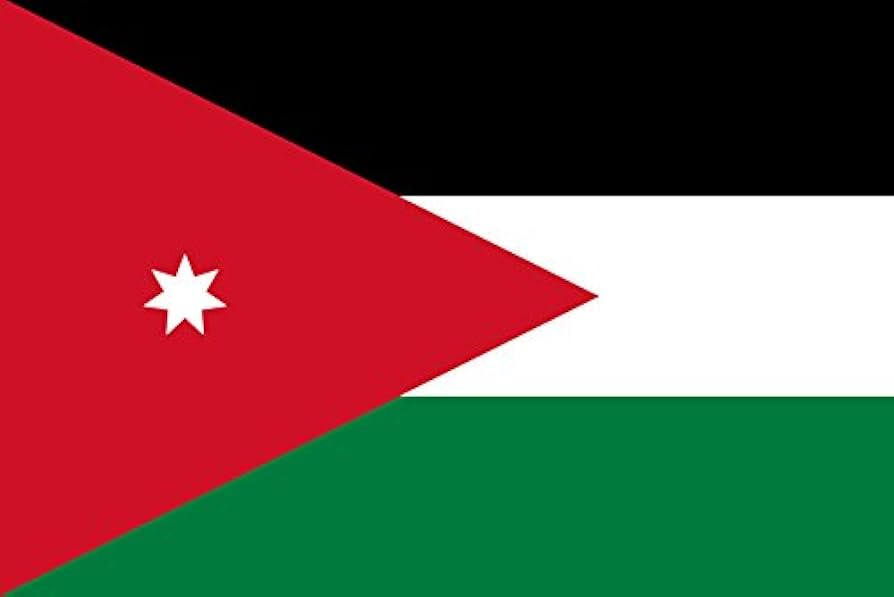 bandera de jordania