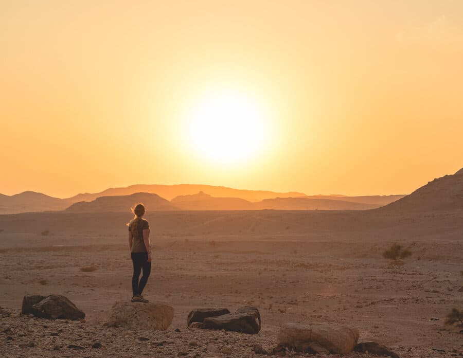 biosfera de dana atardecer Feynan